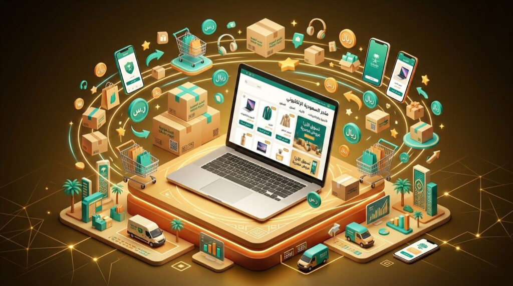 Saudi ecommerce market ecosystem — platforms, payments, logistics, and marketing