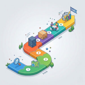 A 6-step visual roadmap for planning and executing a successful omnichannel strategy.