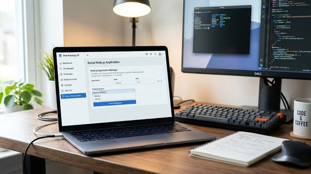 Host Node.js on cPanel using the built-in Node.js application manager on shared hosting