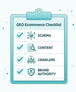 Ecommerce GEO checklist for AI visibility optimization